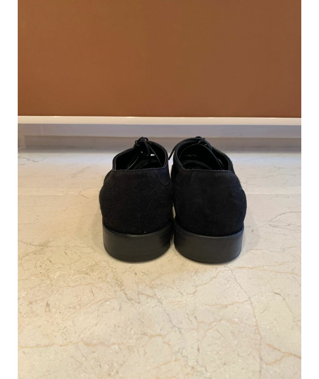 BRIONI Черные замшевые низкие ботинки, фото 4