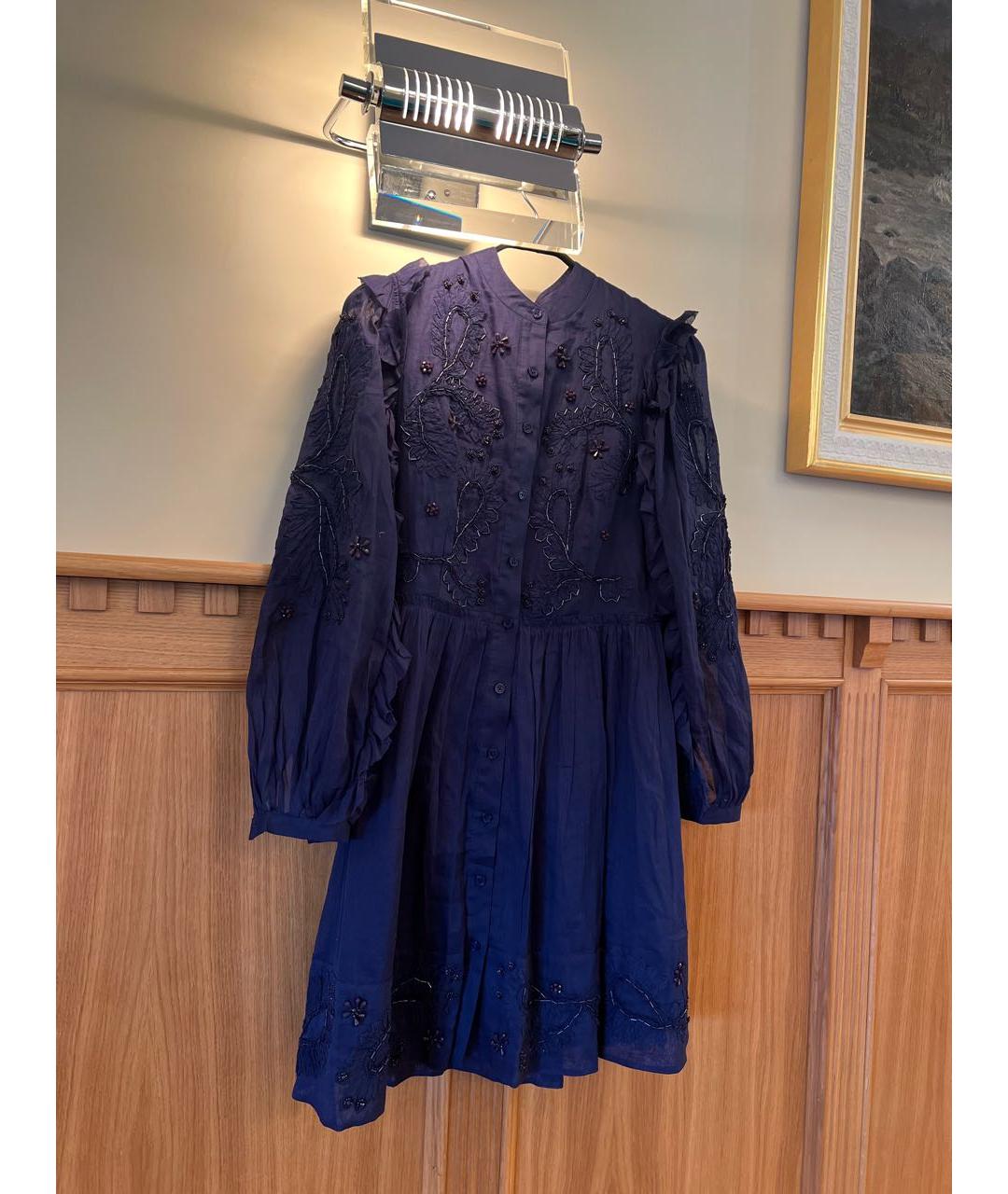 MICHAEL KORS Темно-синее хлопковое платье, фото 6