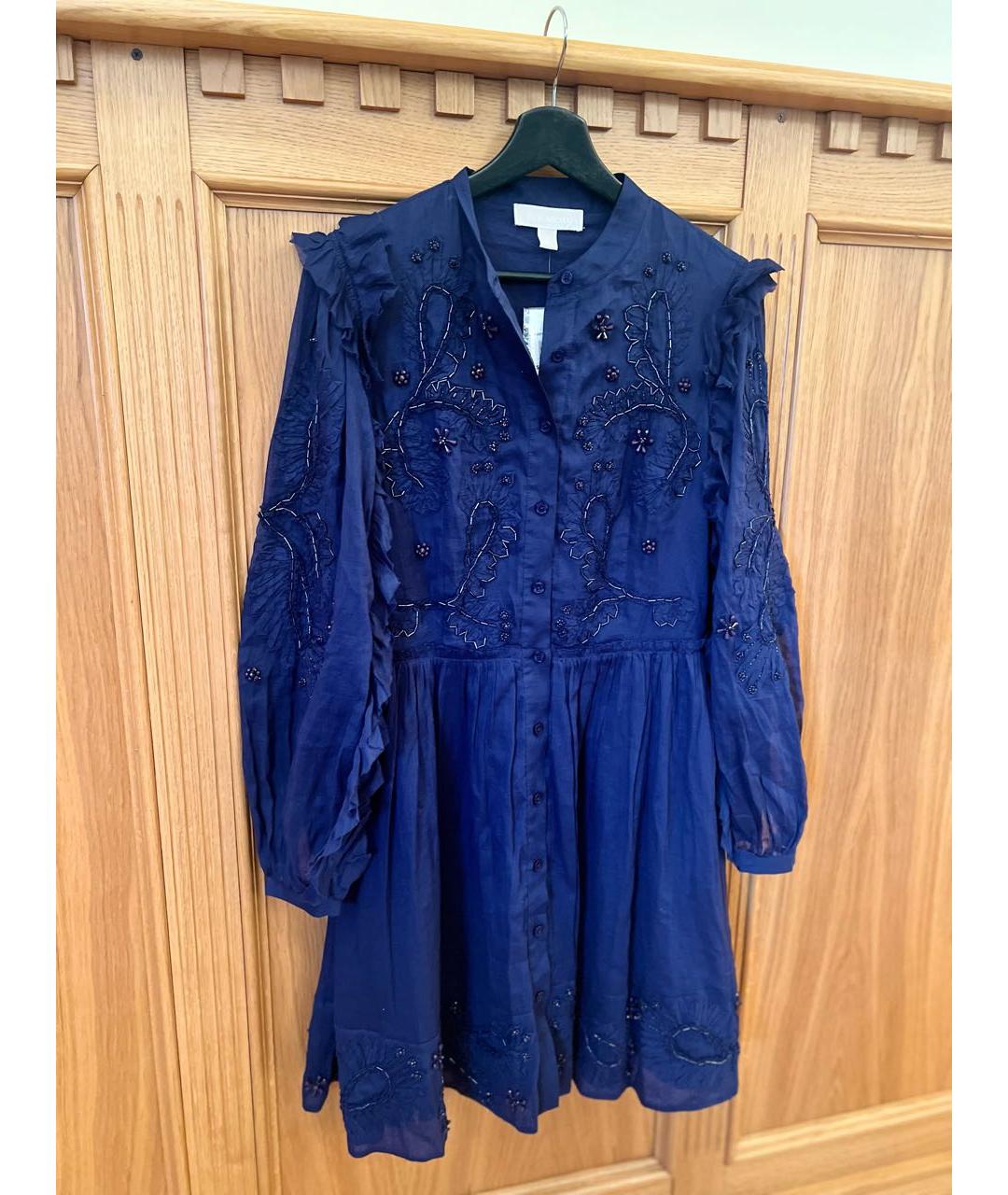 MICHAEL KORS Темно-синее хлопковое платье, фото 7