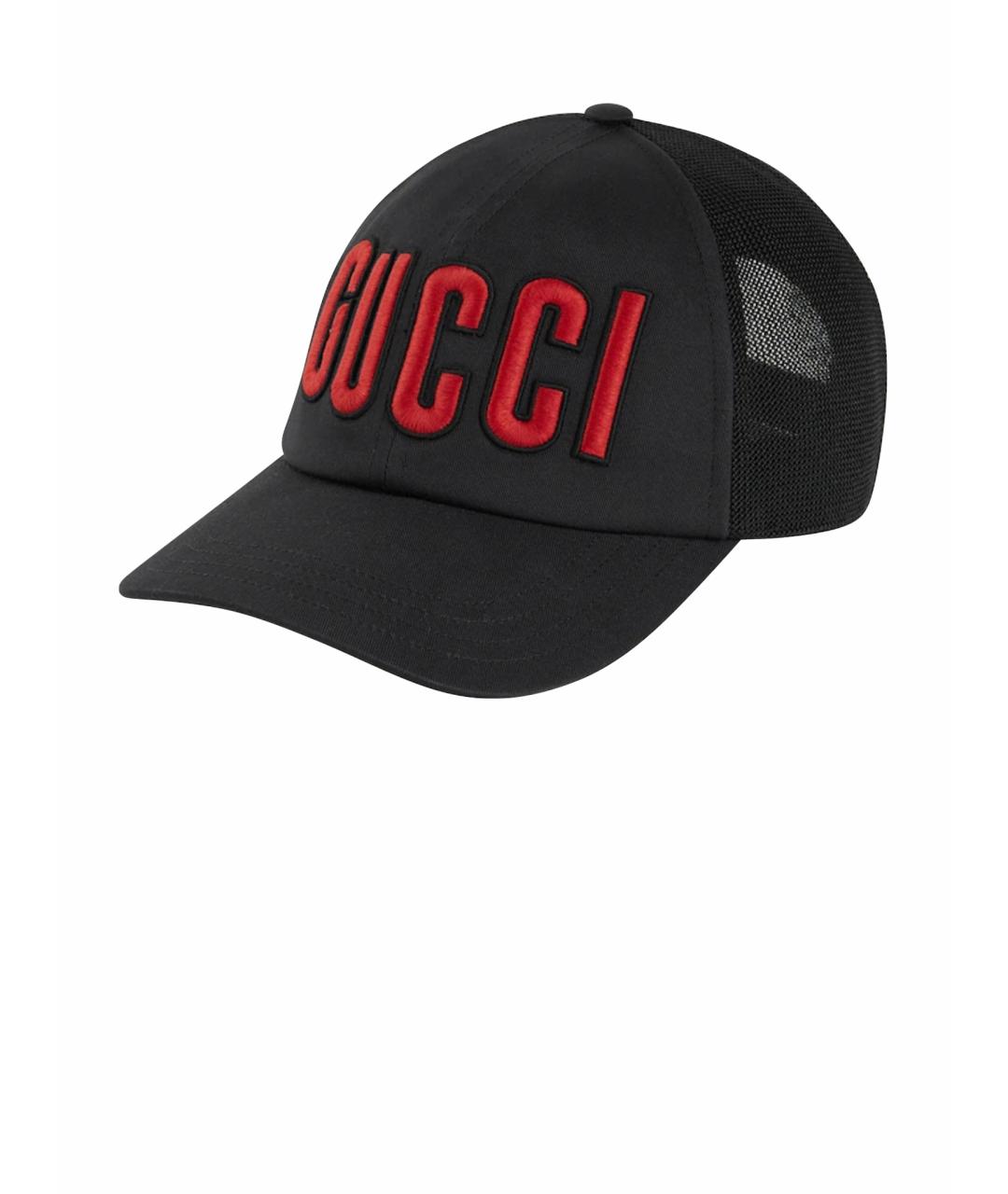 GUCCI Черная хлопковая кепка/бейсболка, фото 1