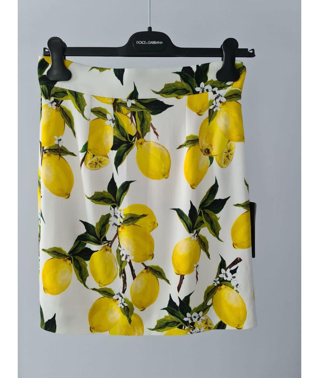 DOLCE&GABBANA Шелковая юбка мини, фото 9