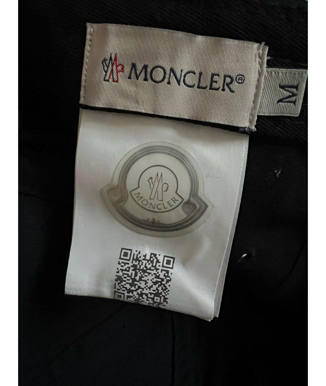 MONCLER Темно-синяя хлопковая кепка, фото 2