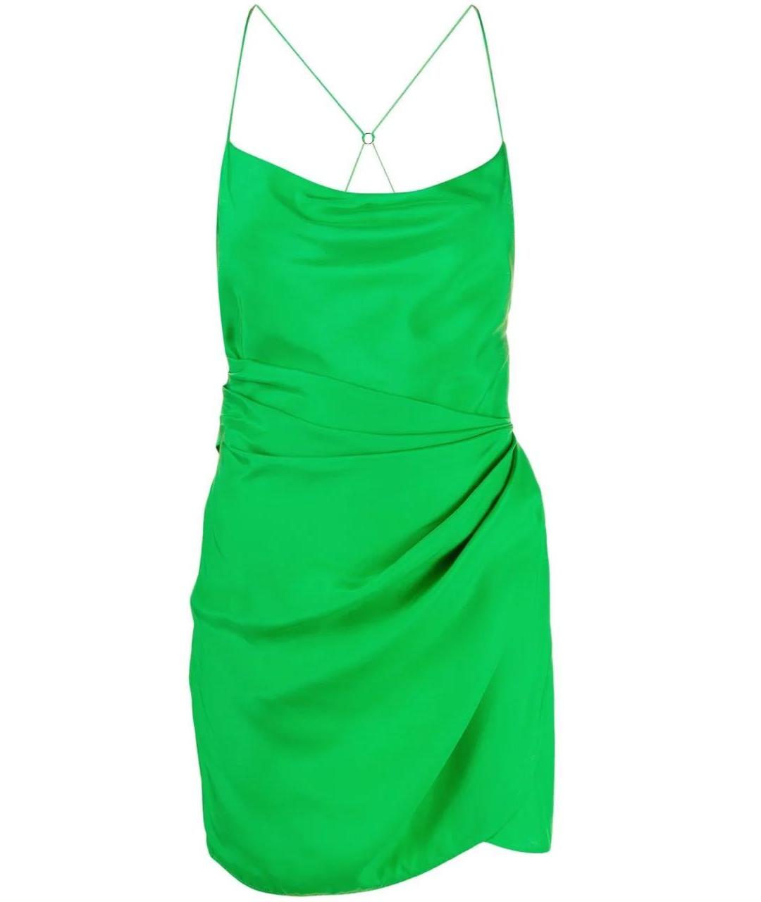 GAUGE81 Зеленые шелковое коктейльное платье, фото 1