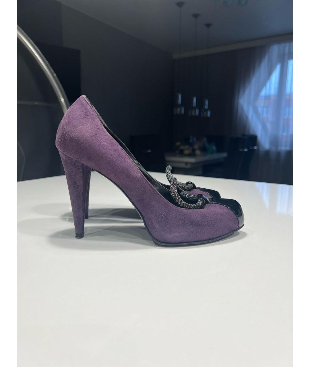 rodo Фиолетовые замшевые туфли, фото 5
