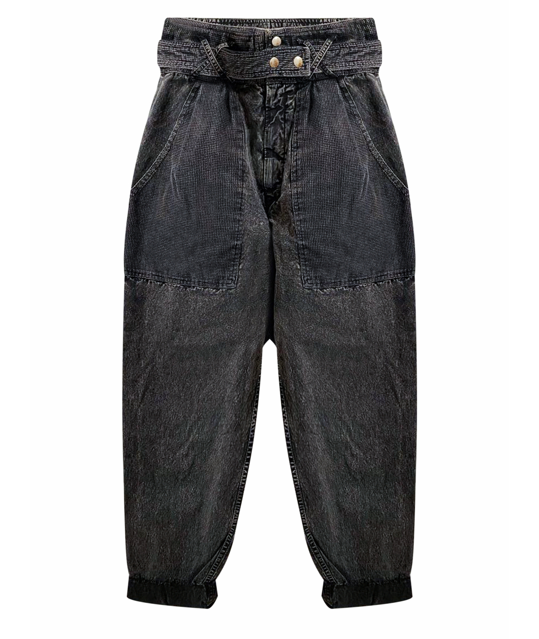 ISABEL MARANT ETOILE Серые хлопковые джинсы клеш, фото 1