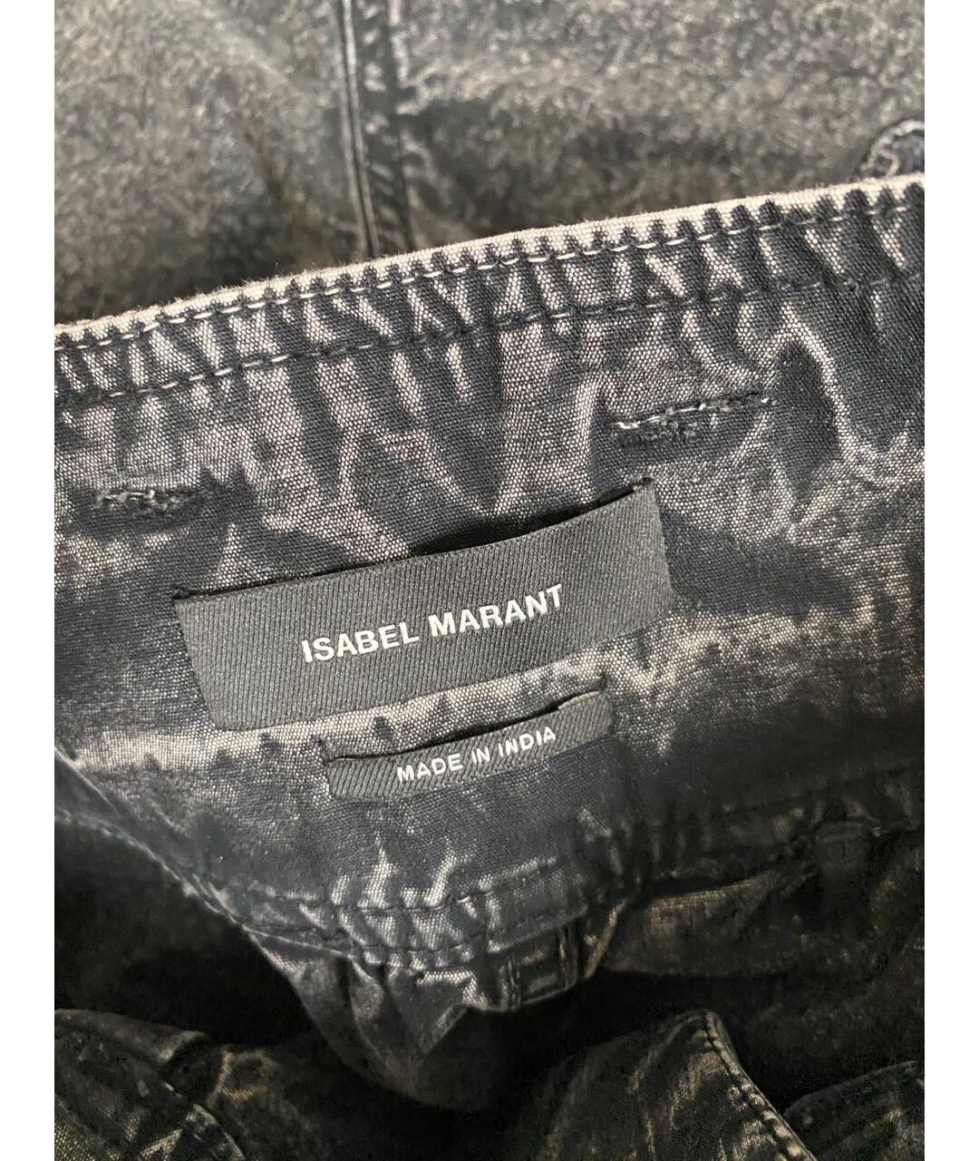 ISABEL MARANT ETOILE Серые хлопковые джинсы клеш, фото 3