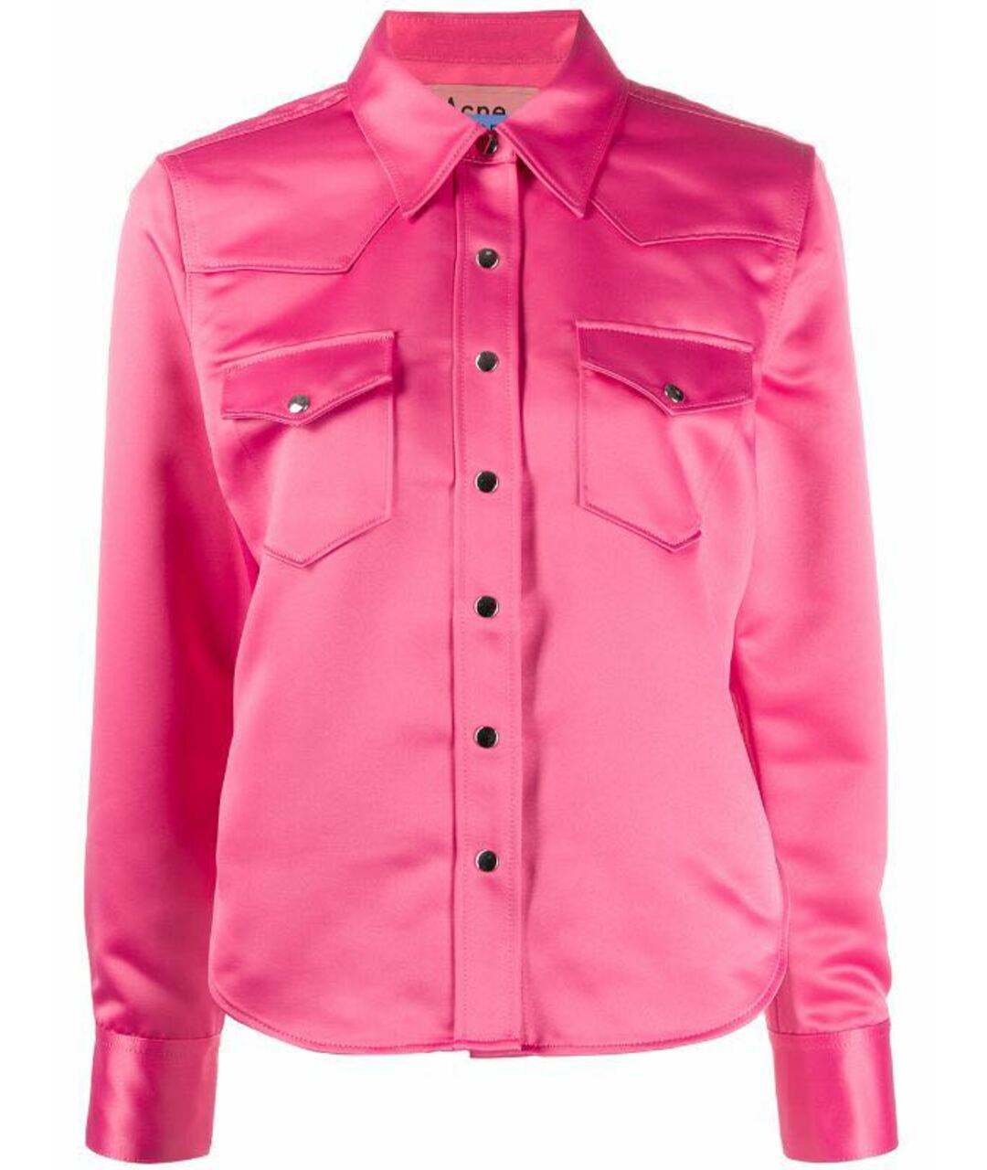 ACNE STUDIOS Розовая полиэстеровая рубашка, фото 1