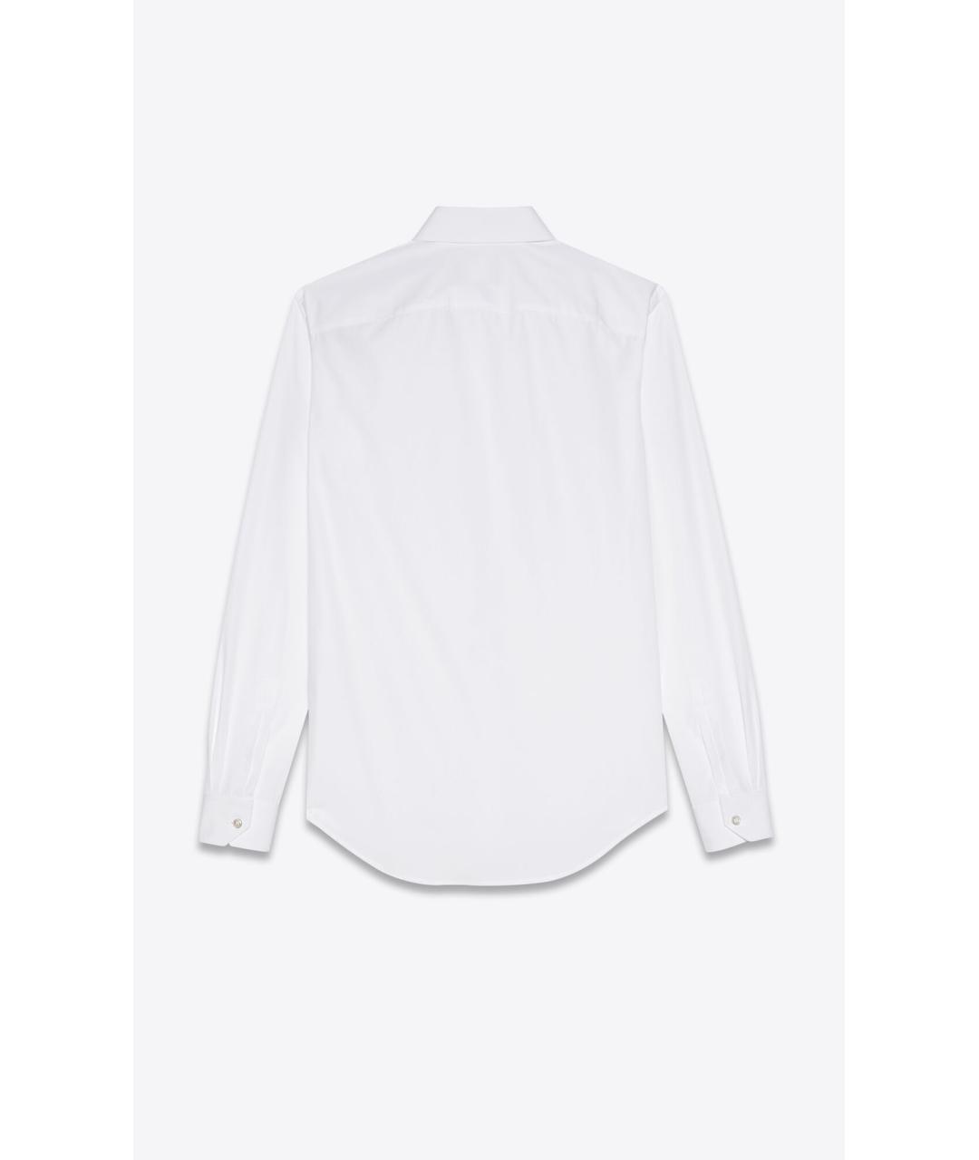 SAINT LAURENT Белая хлопковая рубашка, фото 2
