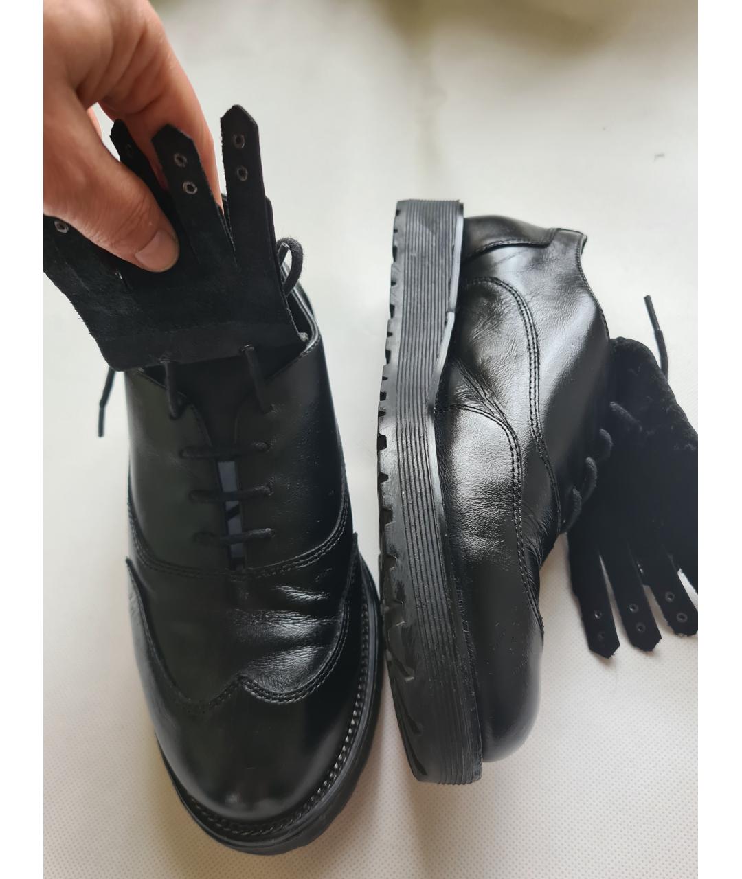 LIU JO Черные кожаные ботинки, фото 3