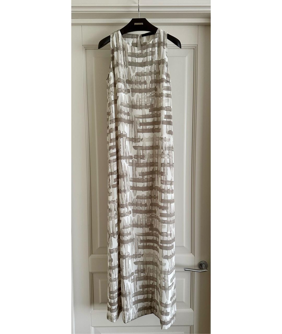 FABIANA FILIPPI Бежевый шелковый сарафан, фото 7