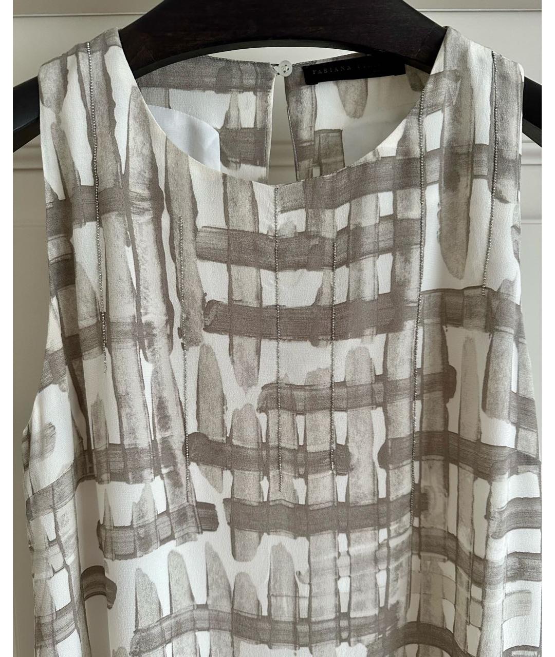 FABIANA FILIPPI Бежевый шелковый сарафан, фото 3