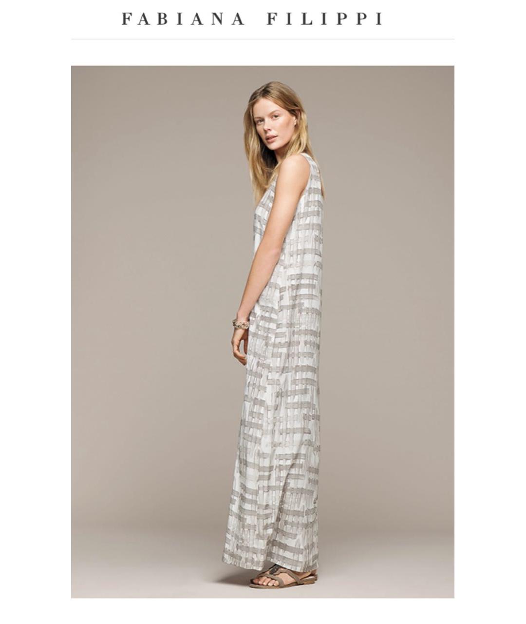 FABIANA FILIPPI Бежевый шелковый сарафан, фото 8