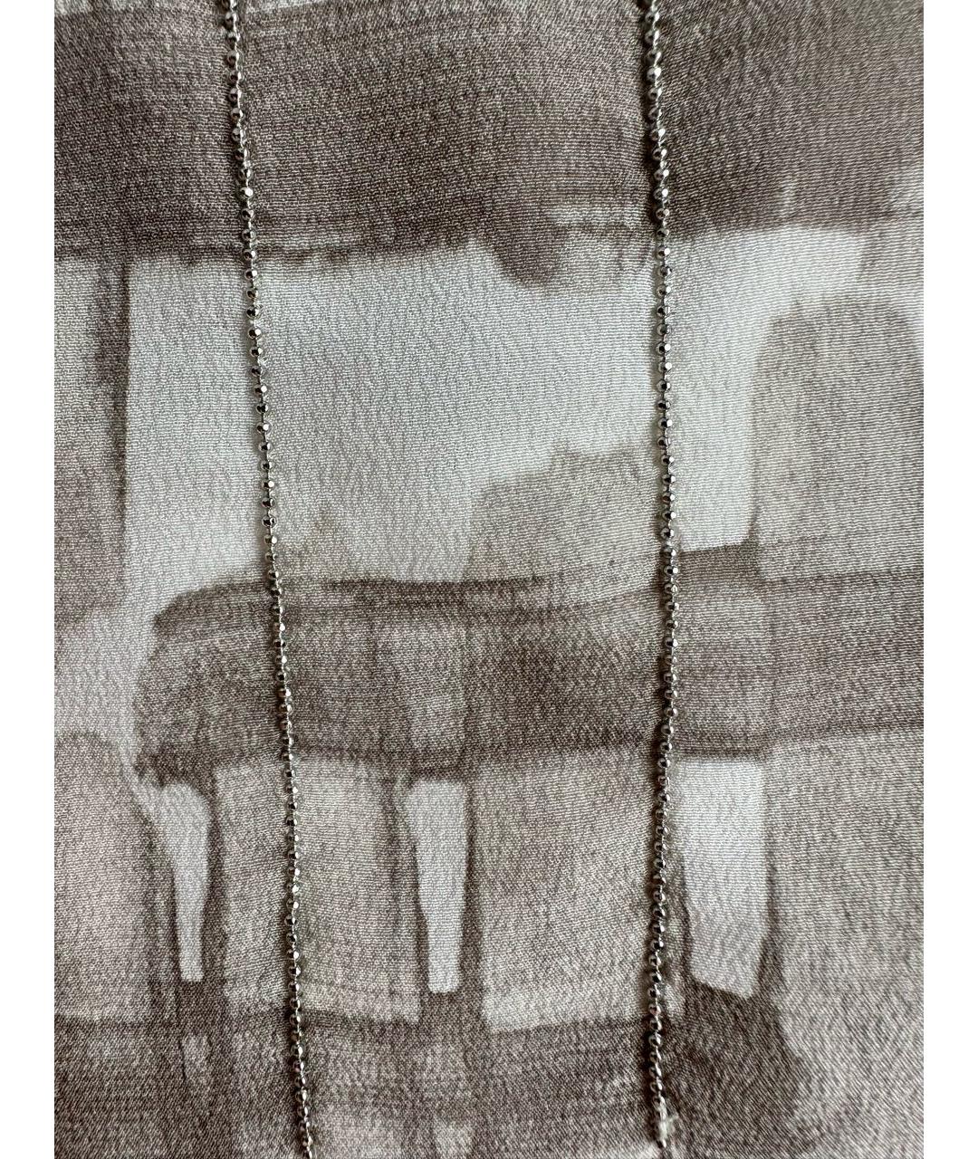 FABIANA FILIPPI Бежевый шелковый сарафан, фото 5