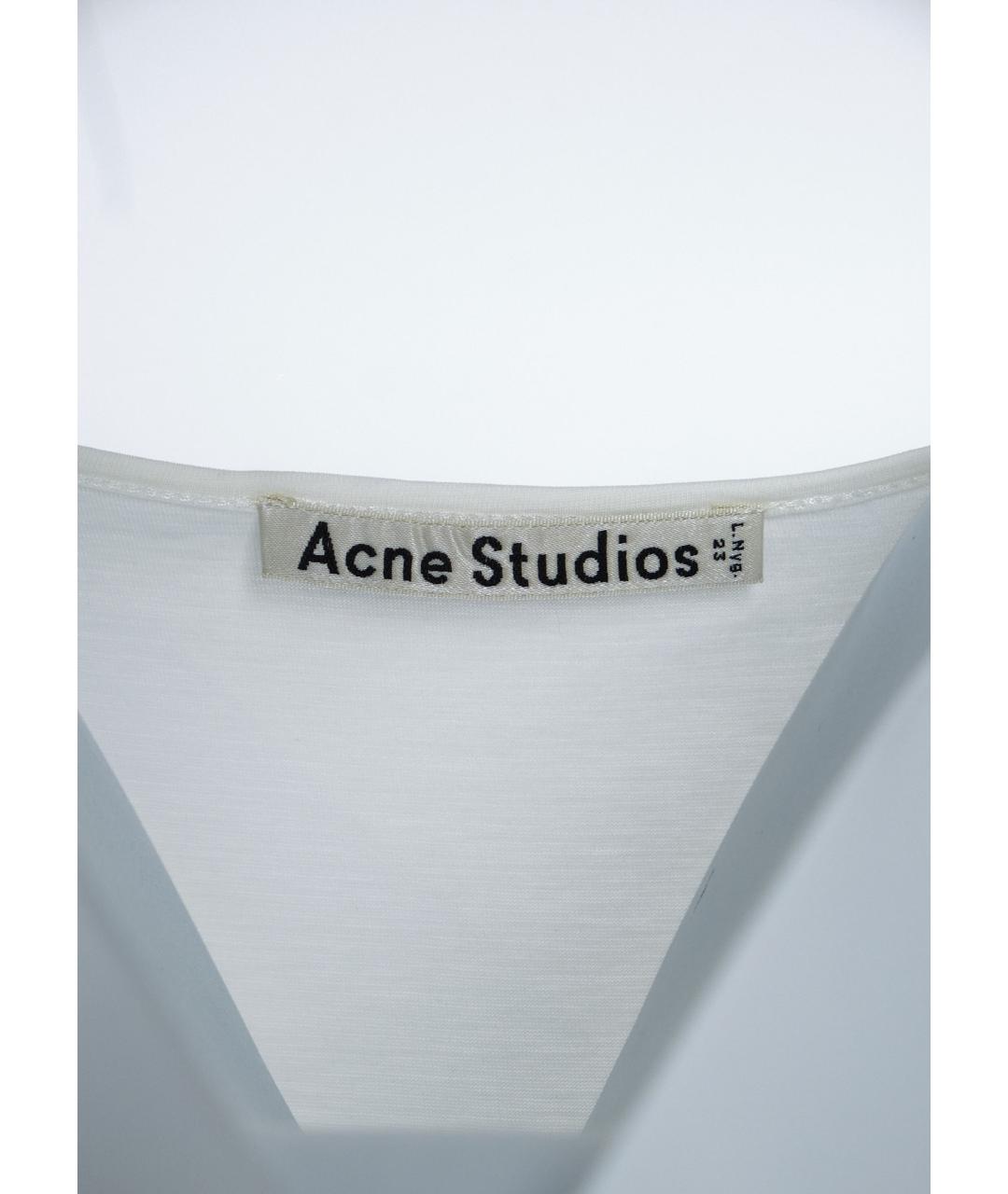 ACNE STUDIOS Белая хлопковая майка, фото 3