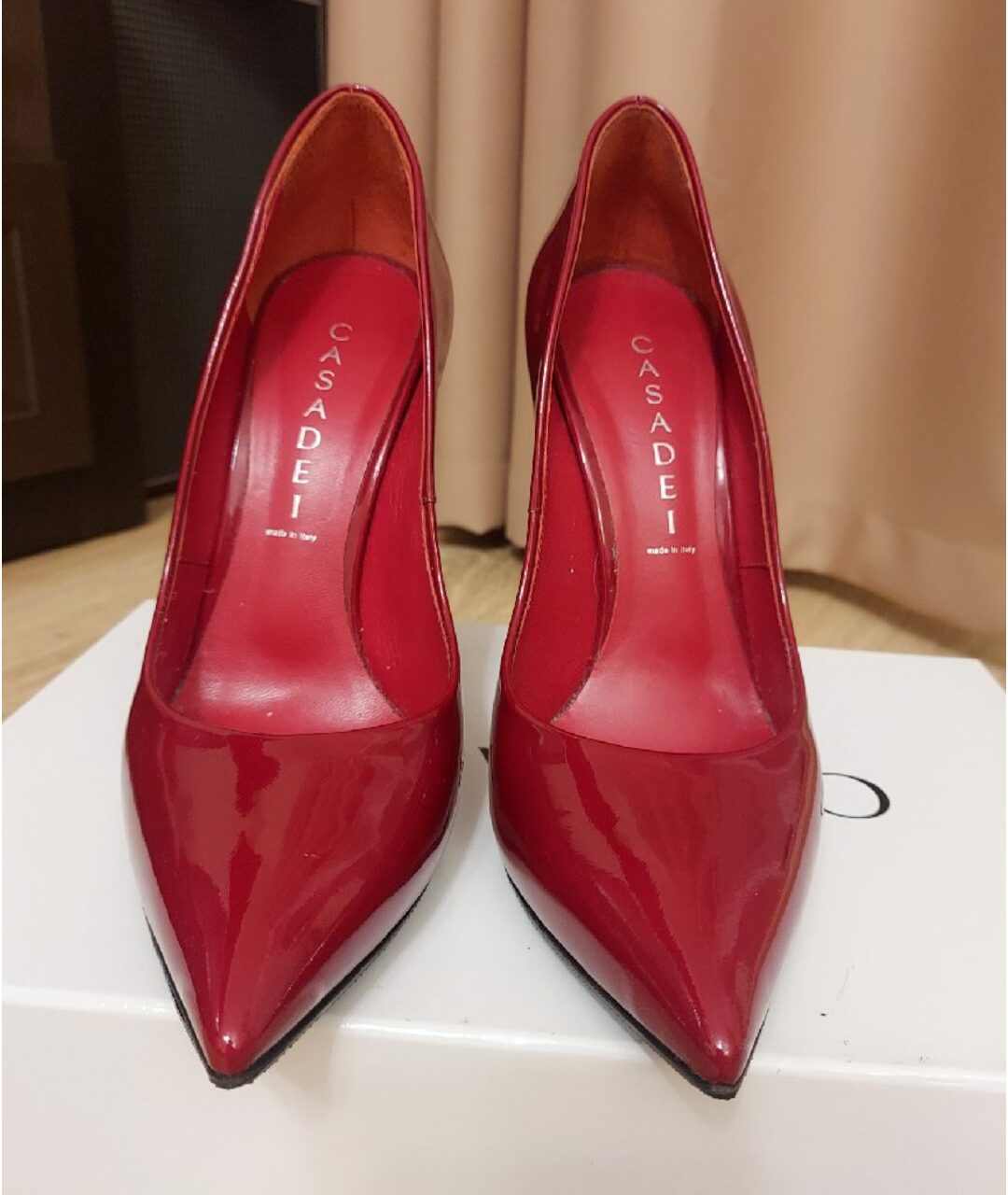 CASADEI Красные туфли из лакированной кожи, фото 2