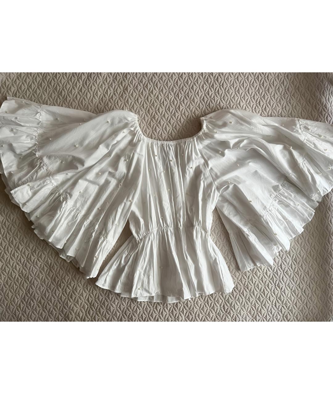 C/MEO COLLECTIVE Белая хлопковая блузы, фото 3