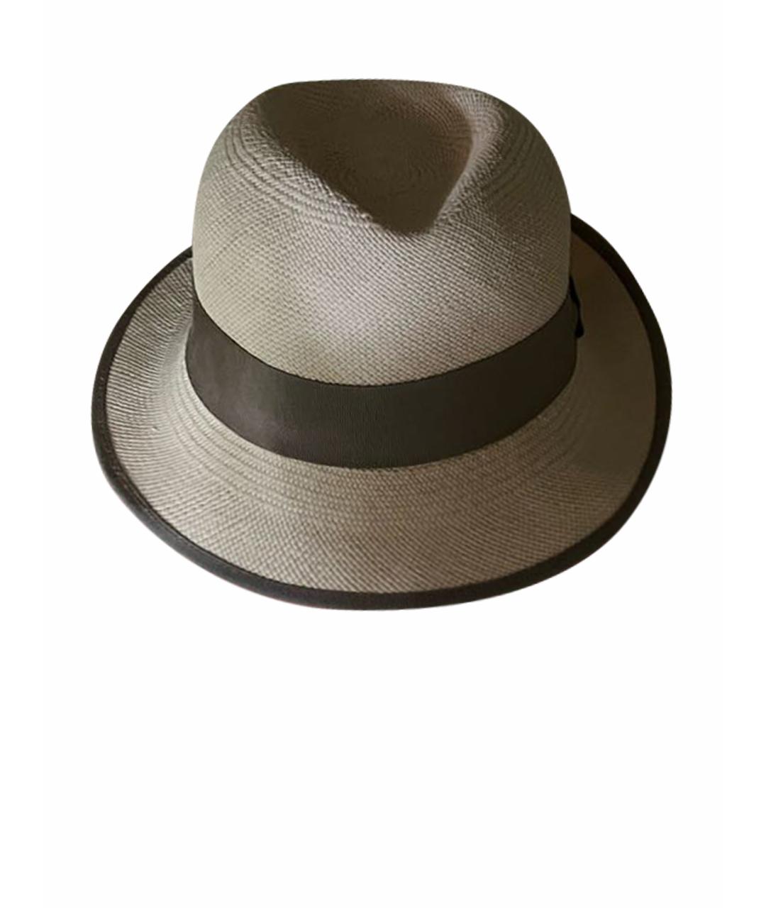 LORO PIANA Бежевая соломенная шляпа, фото 1