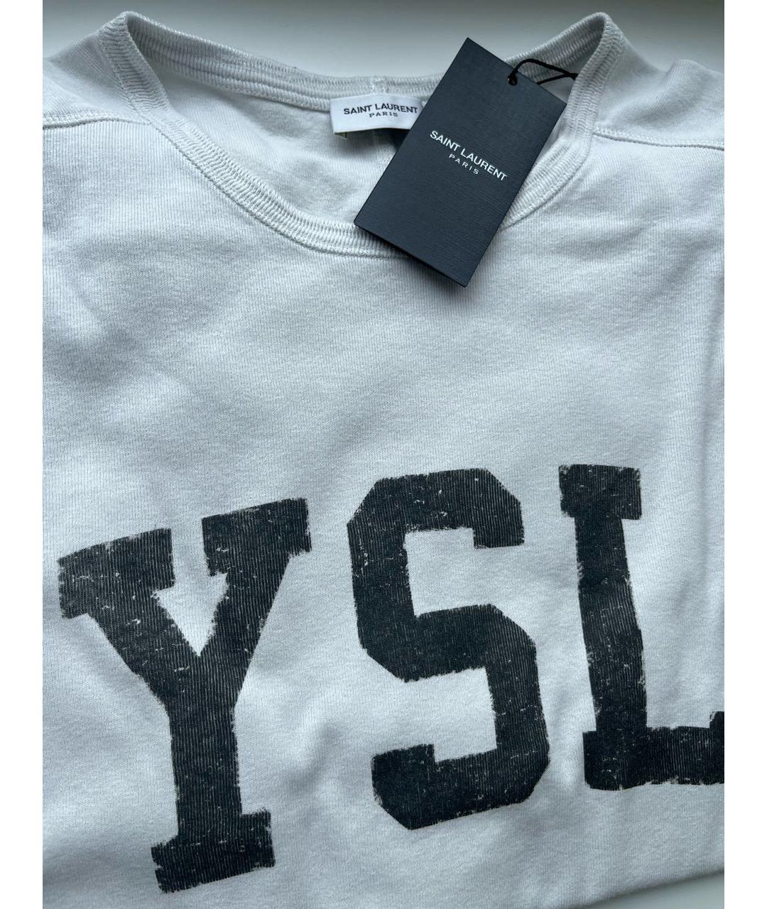 SAINT LAURENT Хлопковая футболка, фото 4