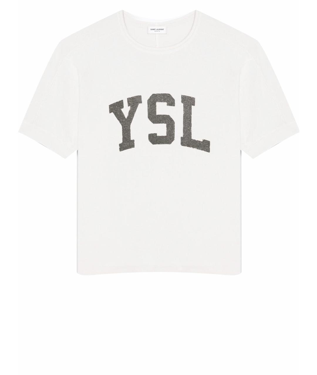 SAINT LAURENT Хлопковая футболка, фото 1
