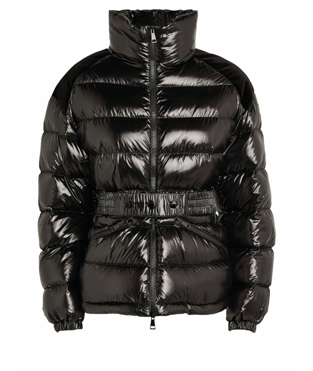 MONCLER Черный полиамидовый пуховик, фото 1