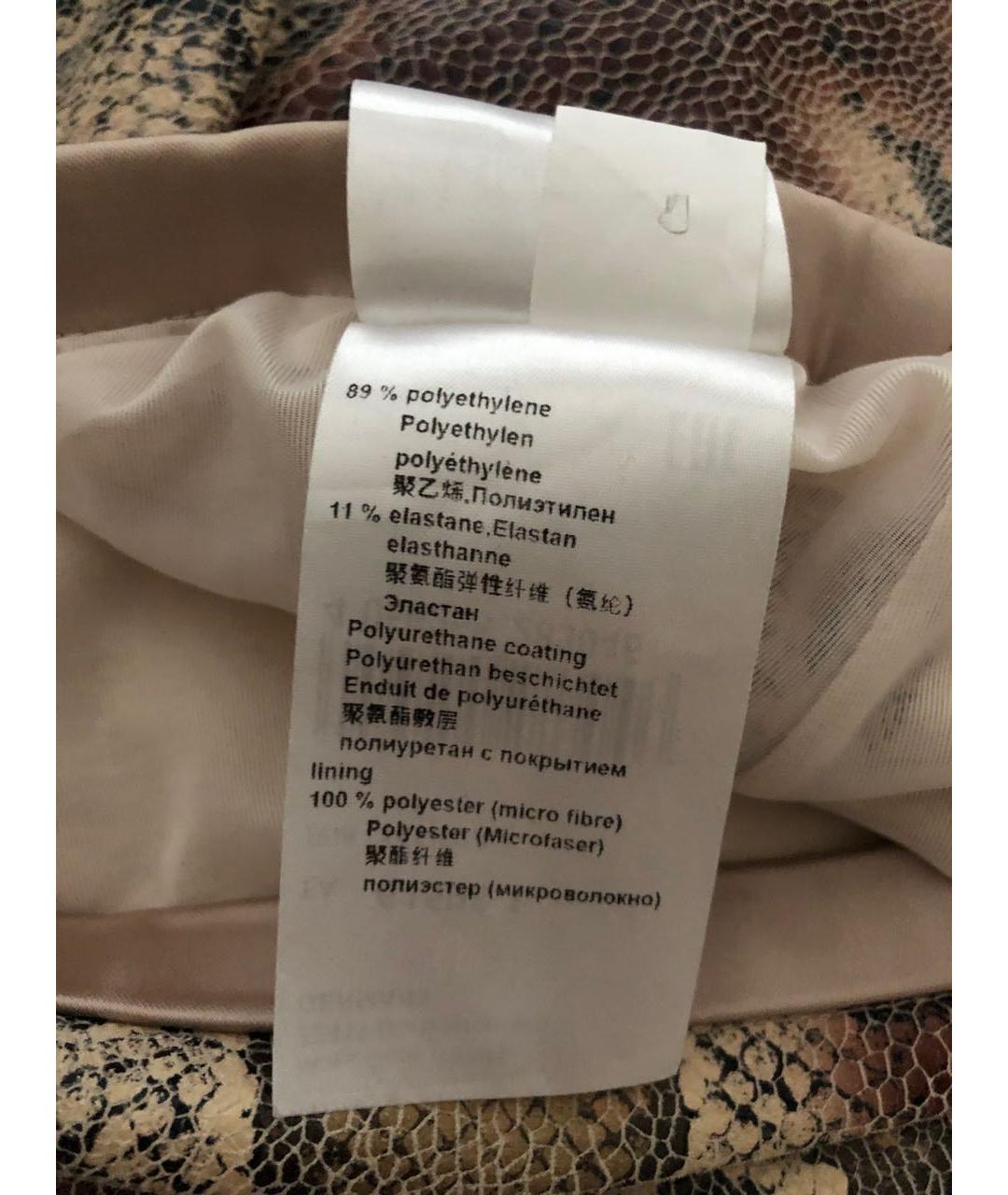 MARC CAIN Мульти полиуретановая юбка мини, фото 3