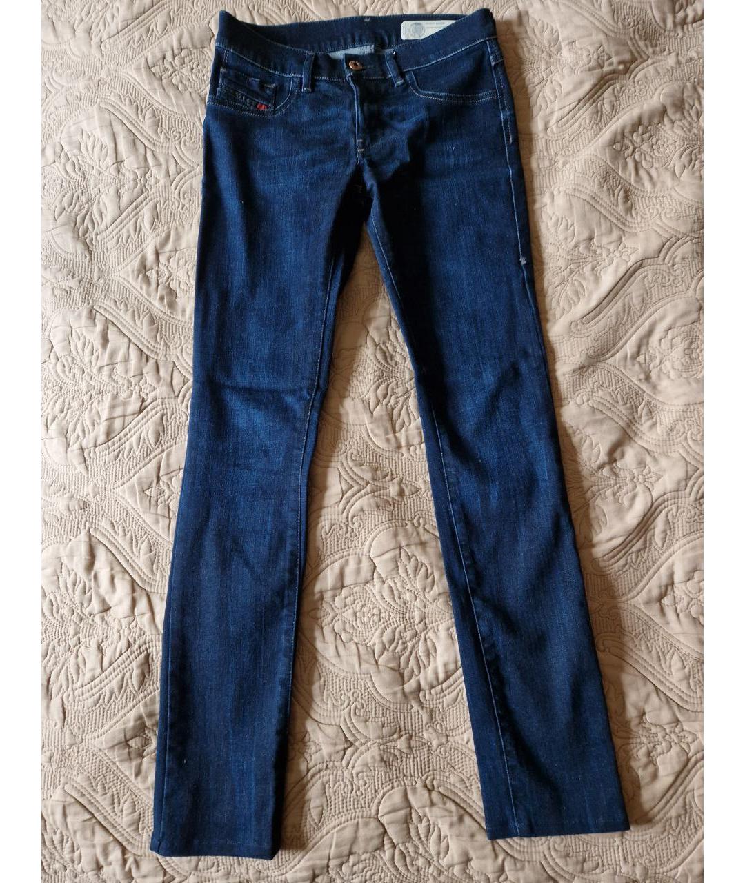 DIESEL Синие хлопковые джинсы слим, фото 5