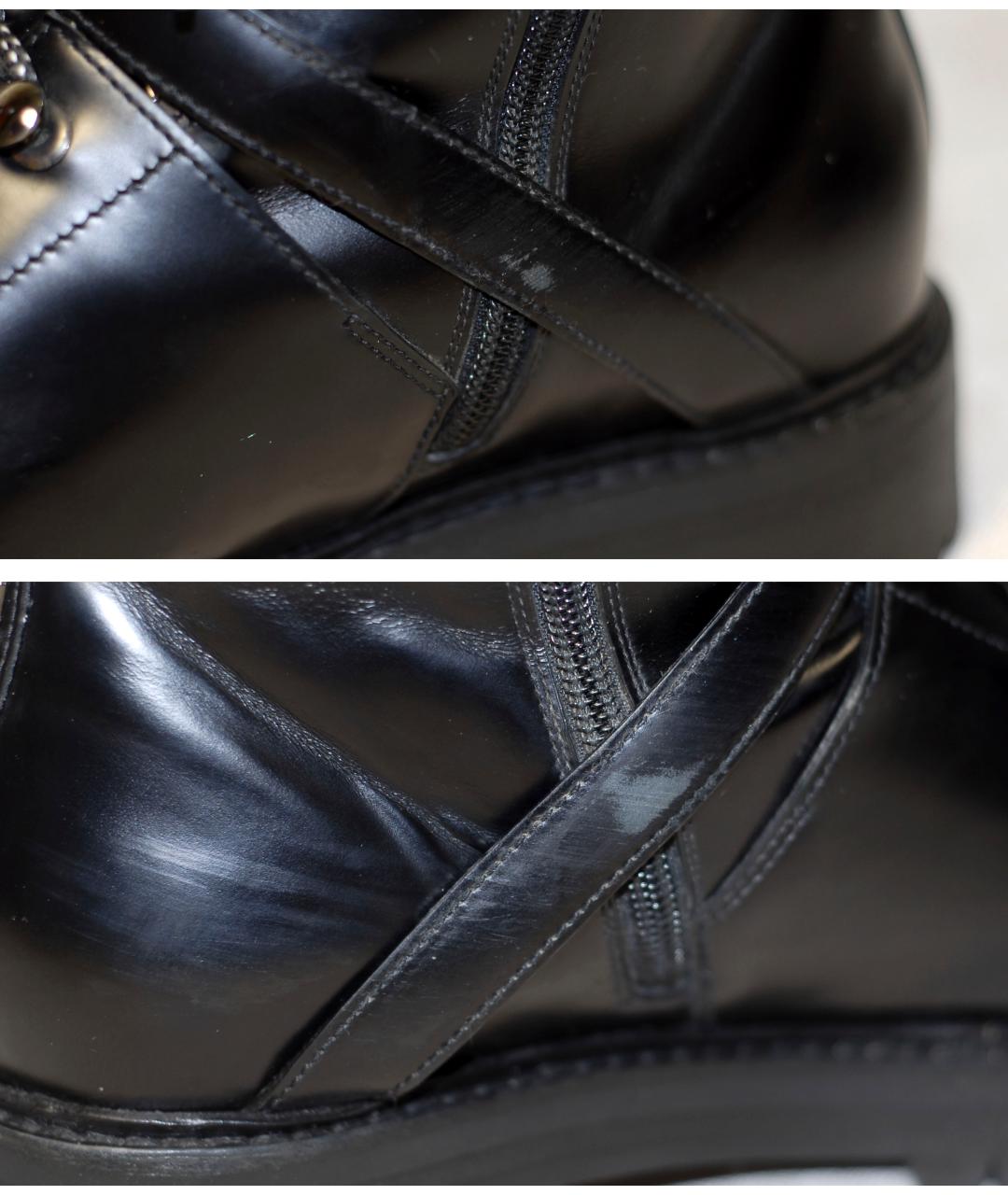 VALENTINO Черные кожаные ботинки, фото 7
