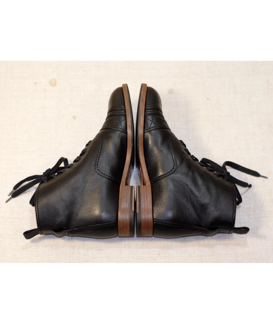 CHANEL PRE-OWNED Черные кожаные ботинки, фото 10