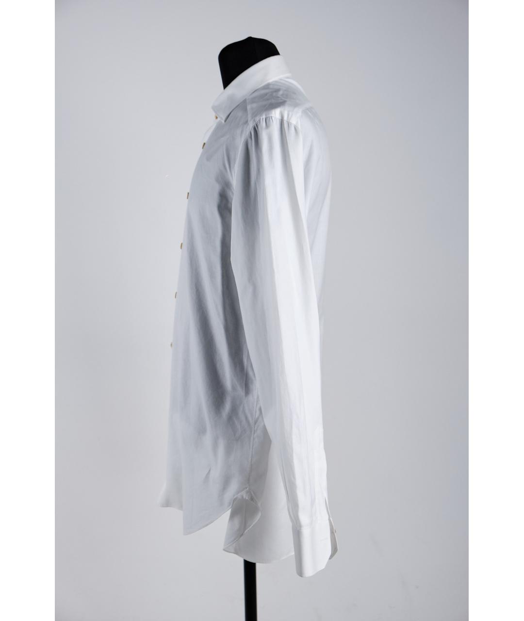 KITON Белая хлопковая классическая рубашка, фото 5