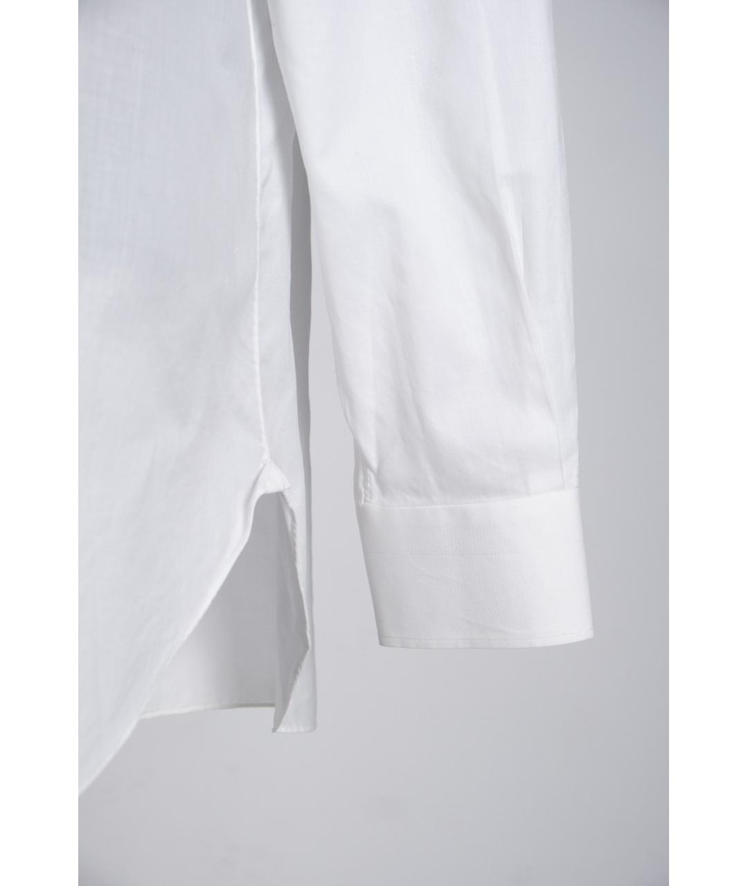KITON Белая хлопковая классическая рубашка, фото 4