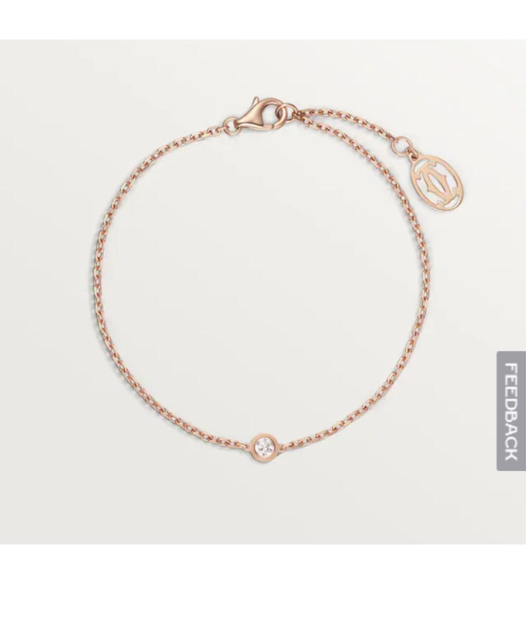 CARTIER Розовый браслет из розового золота, фото 5