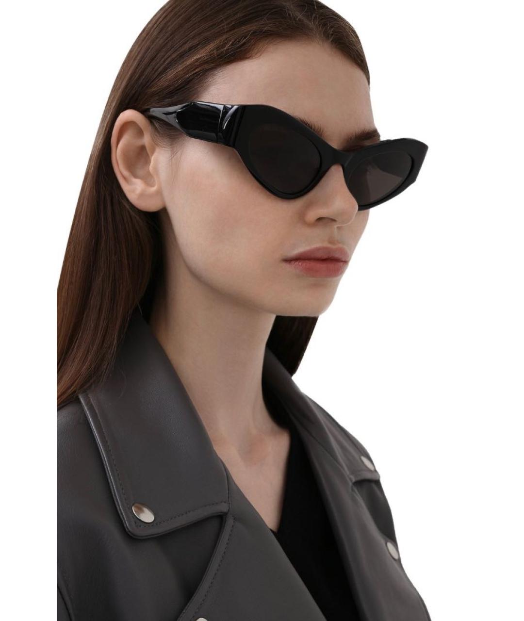 BALENCIAGA Черные пластиковые солнцезащитные очки, фото 6
