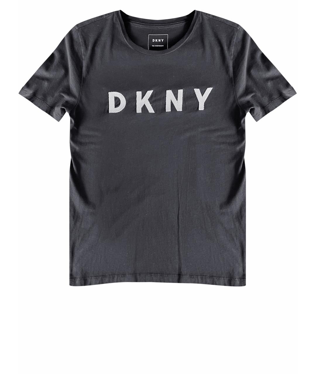 DKNY Черная хлопковая футболка, фото 1