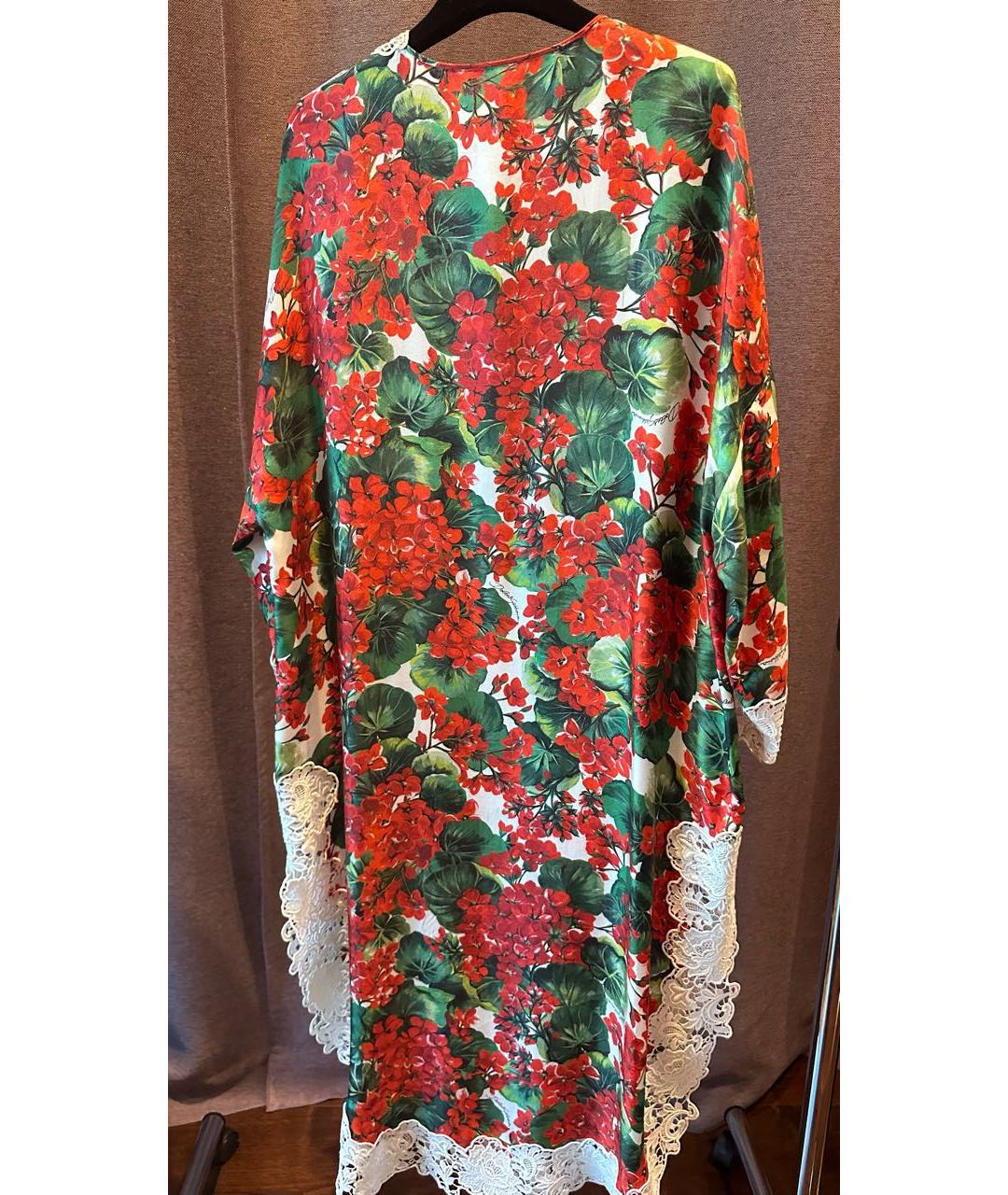 DOLCE&GABBANA Красное шелковое платье, фото 2