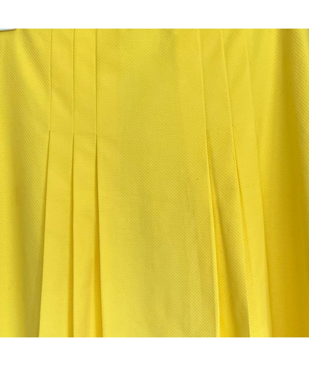 BLUGIRL Желтая хлопковая юбка мини, фото 4