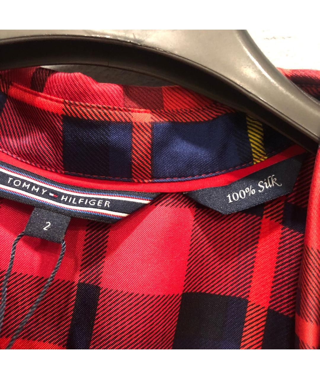 TOMMY HILFIGER Мульти шелковое повседневное платье, фото 4