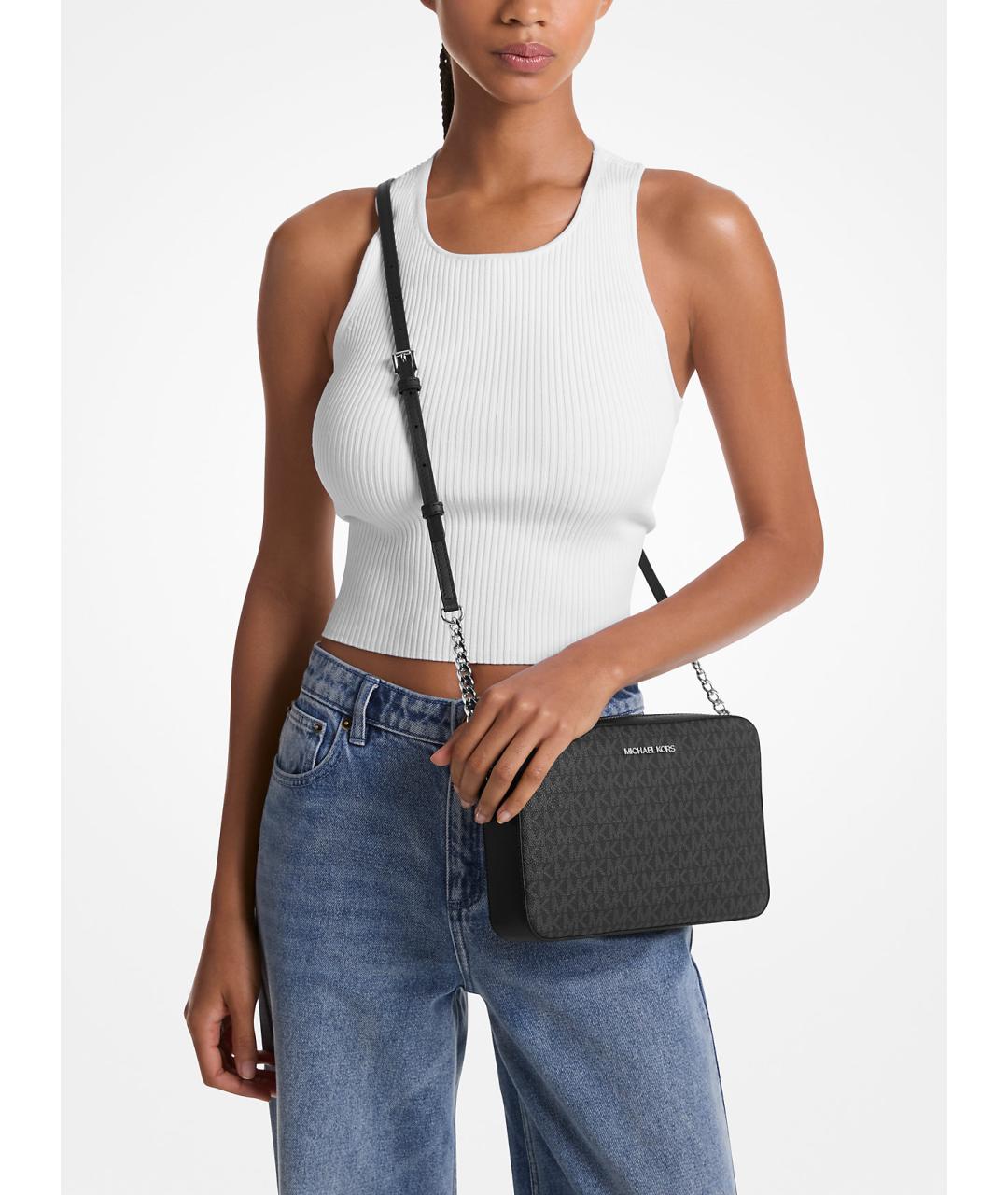 MICHAEL KORS Черная сумка через плечо, фото 4