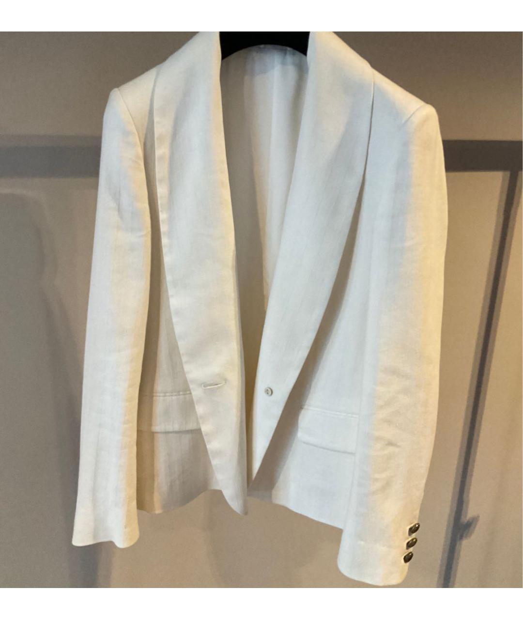 BRUNELLO CUCINELLI Белый хлопковый жакет/пиджак, фото 2
