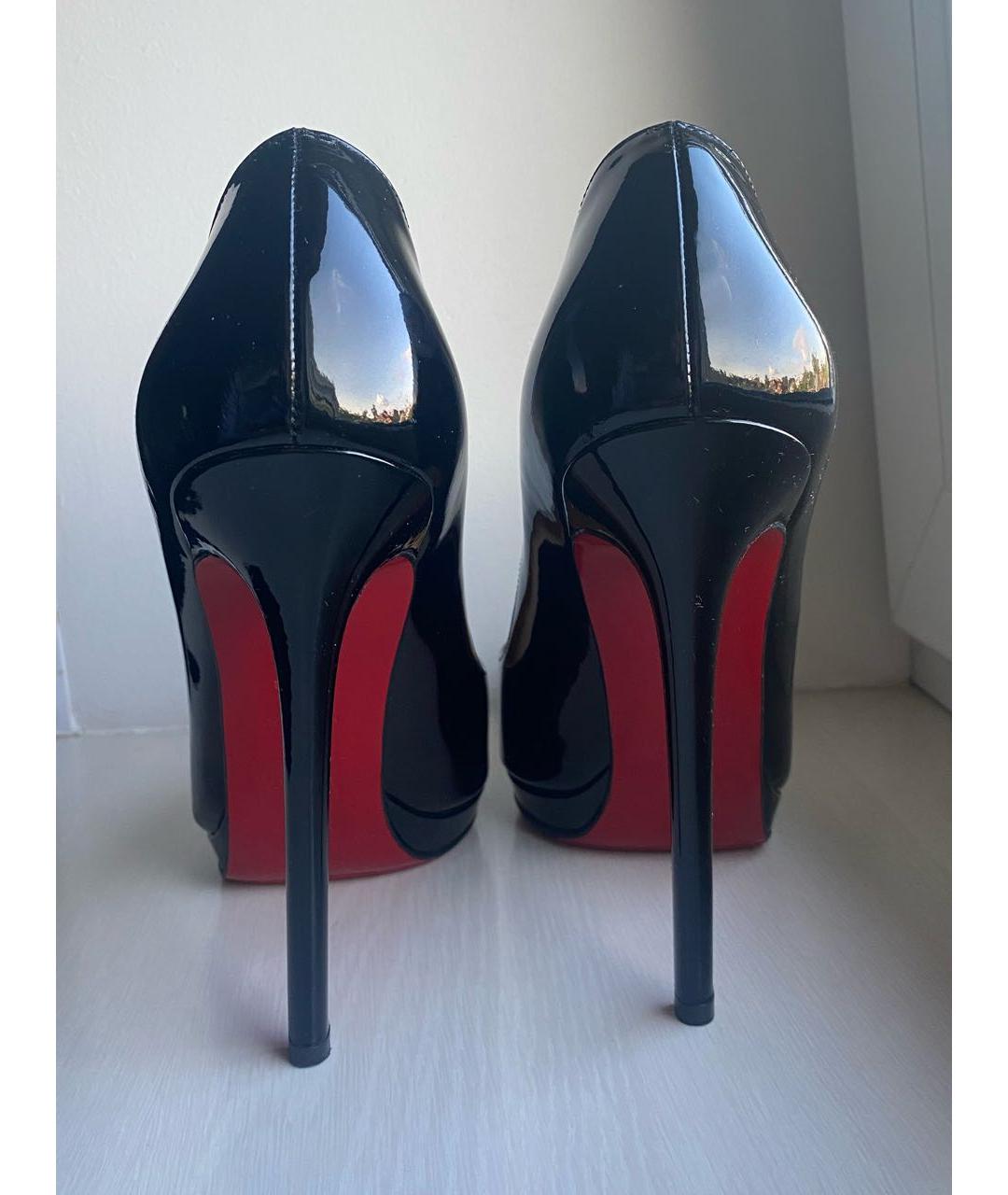 CHRISTIAN LOUBOUTIN Черные туфли из лакированной кожи, фото 4