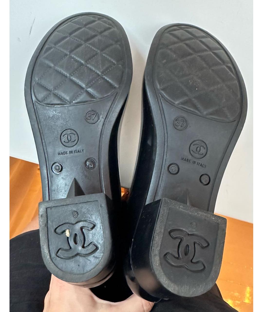 CHANEL Черные резиновые сапоги, фото 7