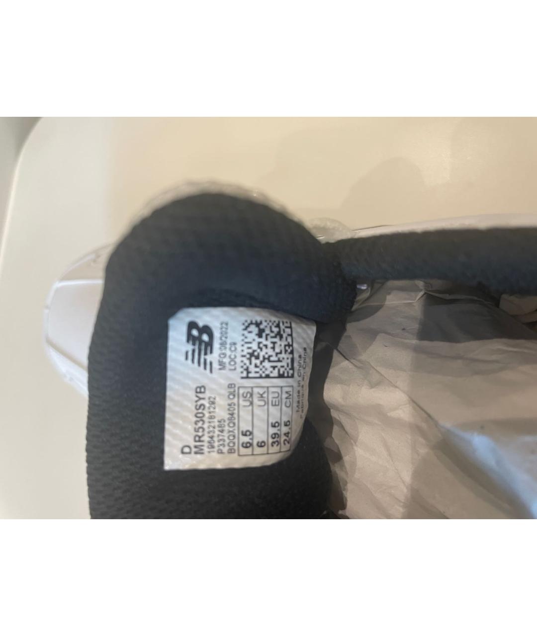 NEW BALANCE Белые кожаные кроссовки, фото 5