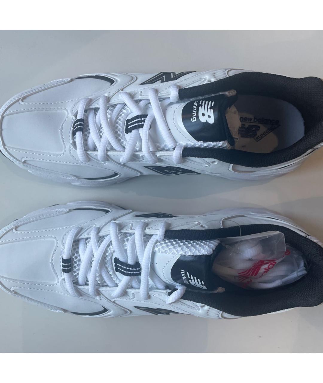 NEW BALANCE Белые кожаные кроссовки, фото 3