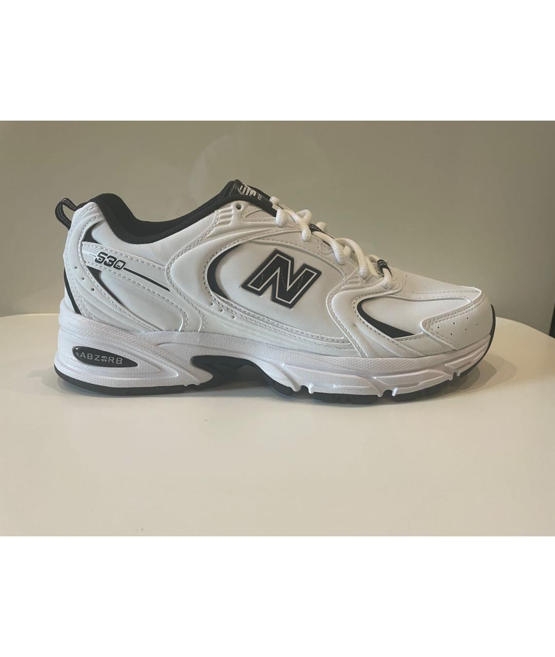 NEW BALANCE Белые кожаные кроссовки, фото 7