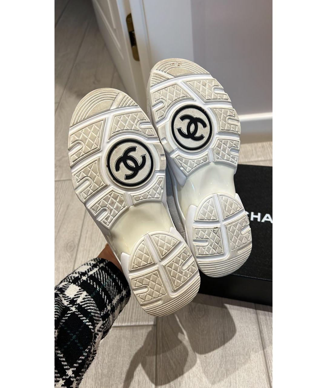CHANEL Белые кроссовки, фото 6