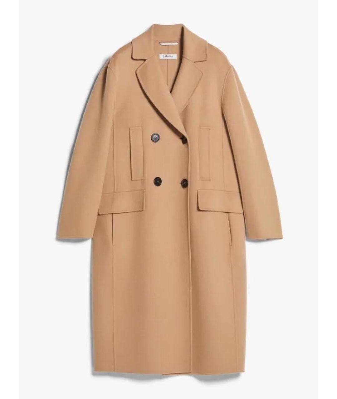 'S MAX MARA Бежевое пальто, фото 6