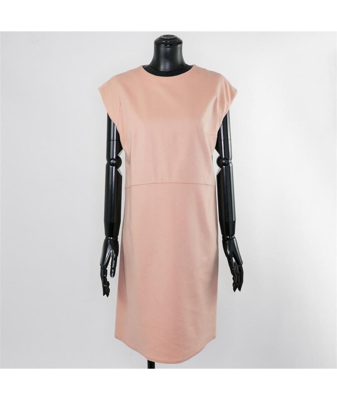 ERMANNO SCERVINO Бежевое шерстяное повседневное платье, фото 6