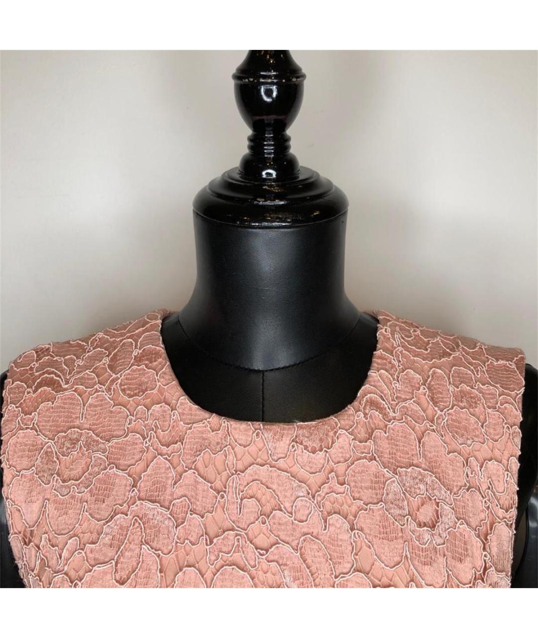ERMANNO SCERVINO Розовое хлопковое повседневное платье, фото 3