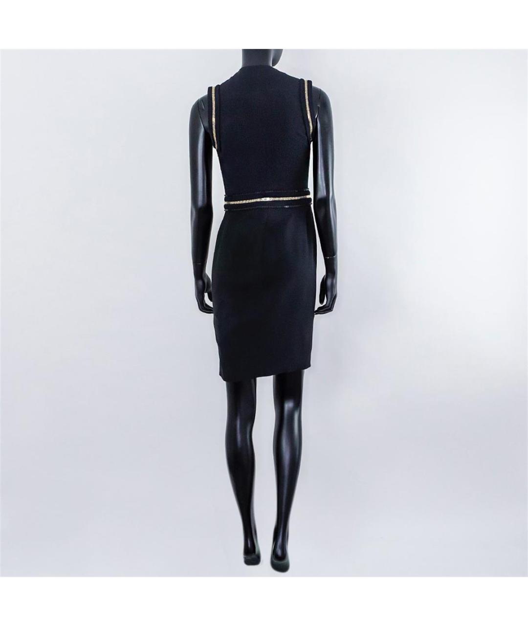 GIVENCHY Черное шелковое повседневное платье, фото 3