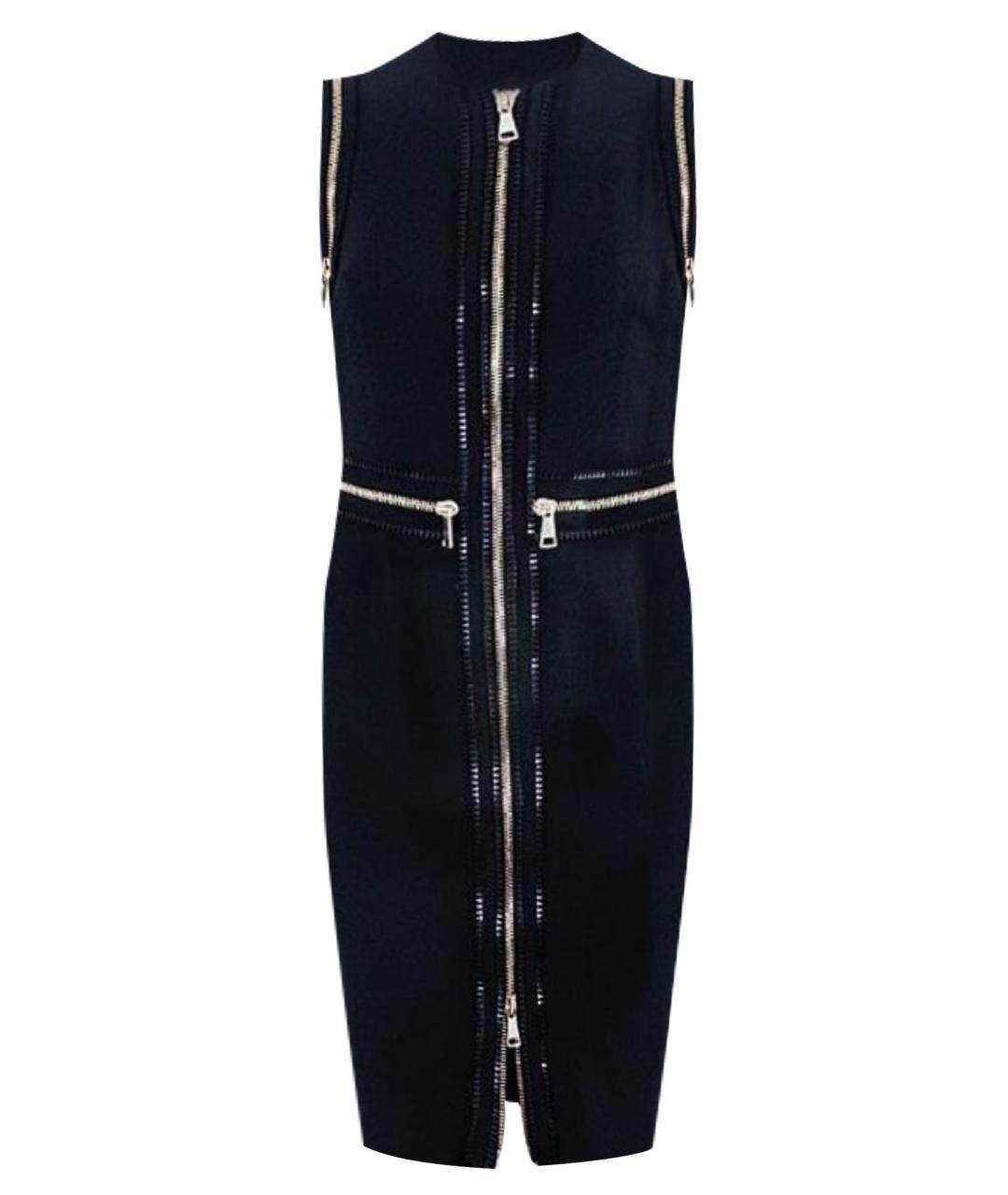 GIVENCHY Черное шелковое повседневное платье, фото 1