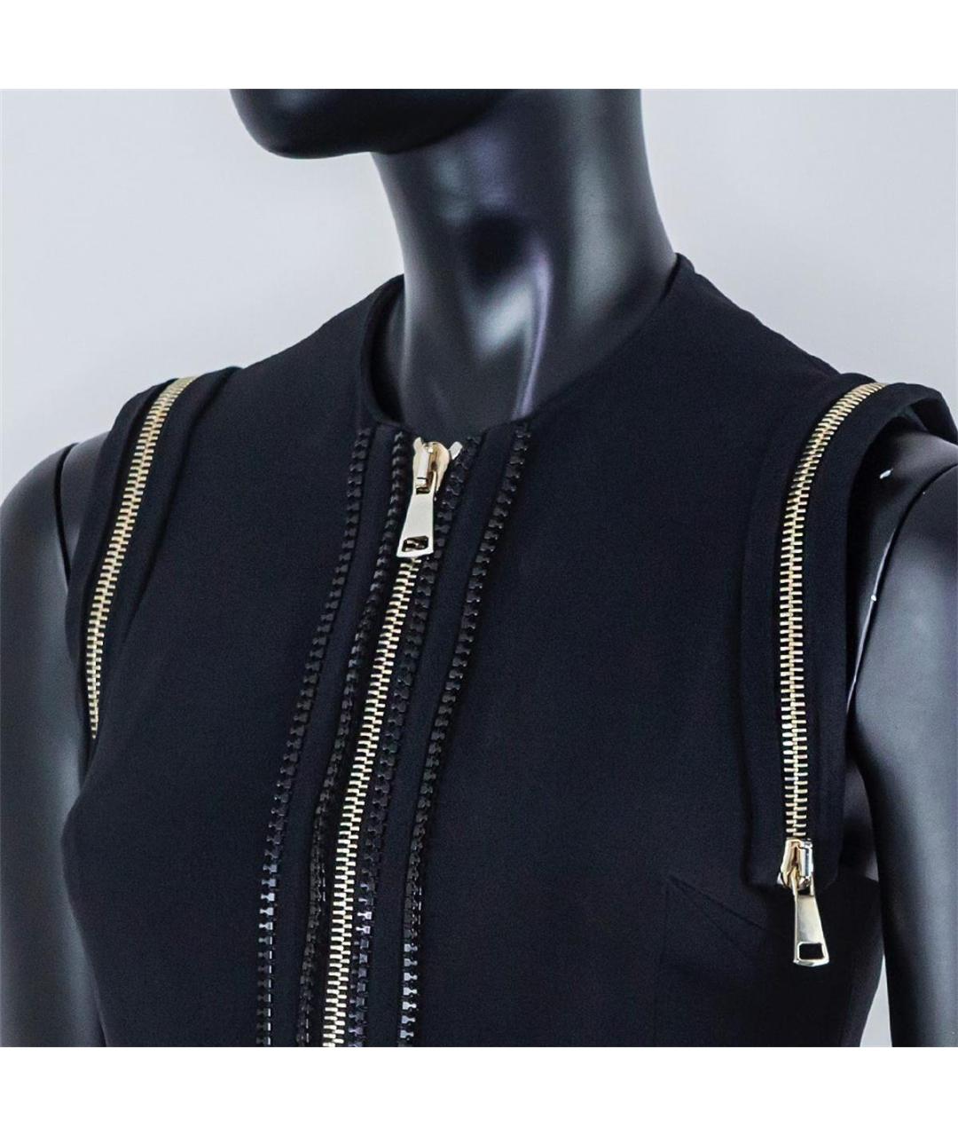 GIVENCHY Черное шелковое повседневное платье, фото 2